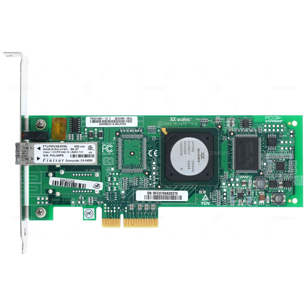 UD551 DELL QLOGIC QLE2460 PCI-E SINGLE PORT SFP ADAPTER